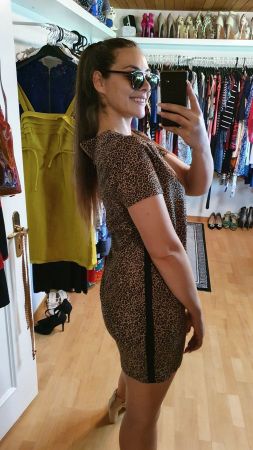 Leopardenkleid Gr. 40/42 , figurbetont, guter Zustand