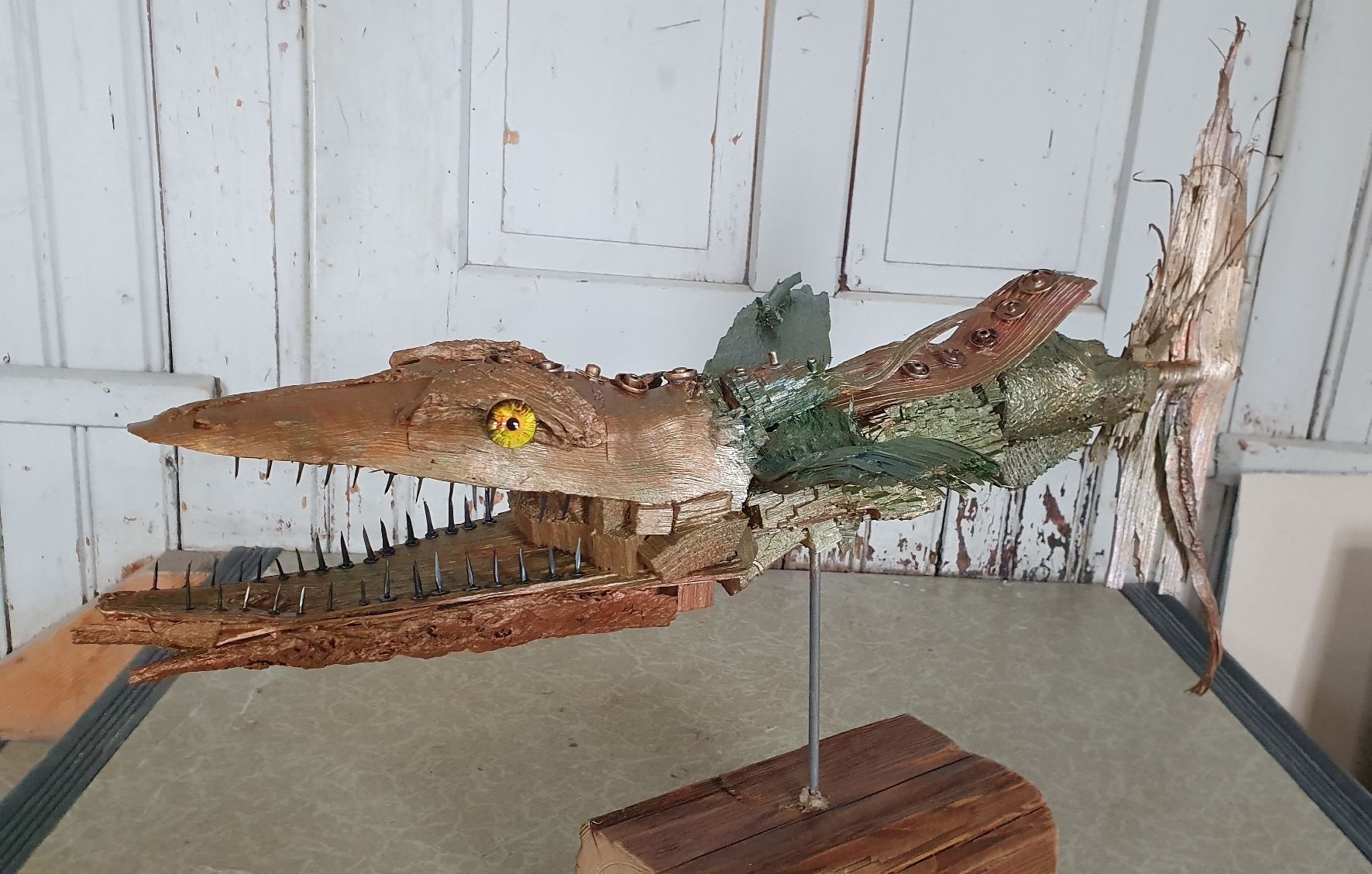 Sculture & Statue: Holzkunst Fisch Skulptur - Einzigartiges Deko-Objekt – Nuovo (secondo la descrizione) da Gossau SG venduto da ush_db7j 1