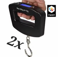 2x Balance Portable LCD numérique pour bagages, 50kg