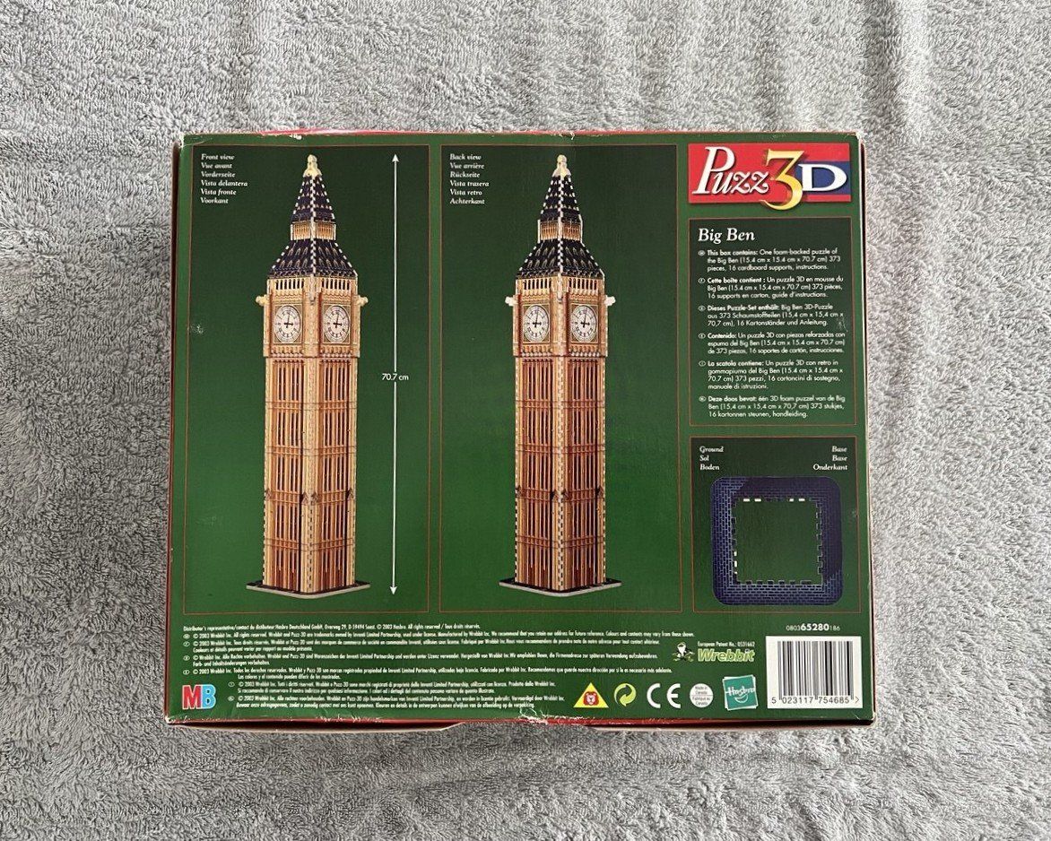 Puzzle: 3D-Puzzle Big Ben – Usato da Gränichen venduto da wiewiorka91 2