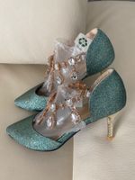 RARITÄT - stylischer und edler Pumps mit Ziersteinen, 39