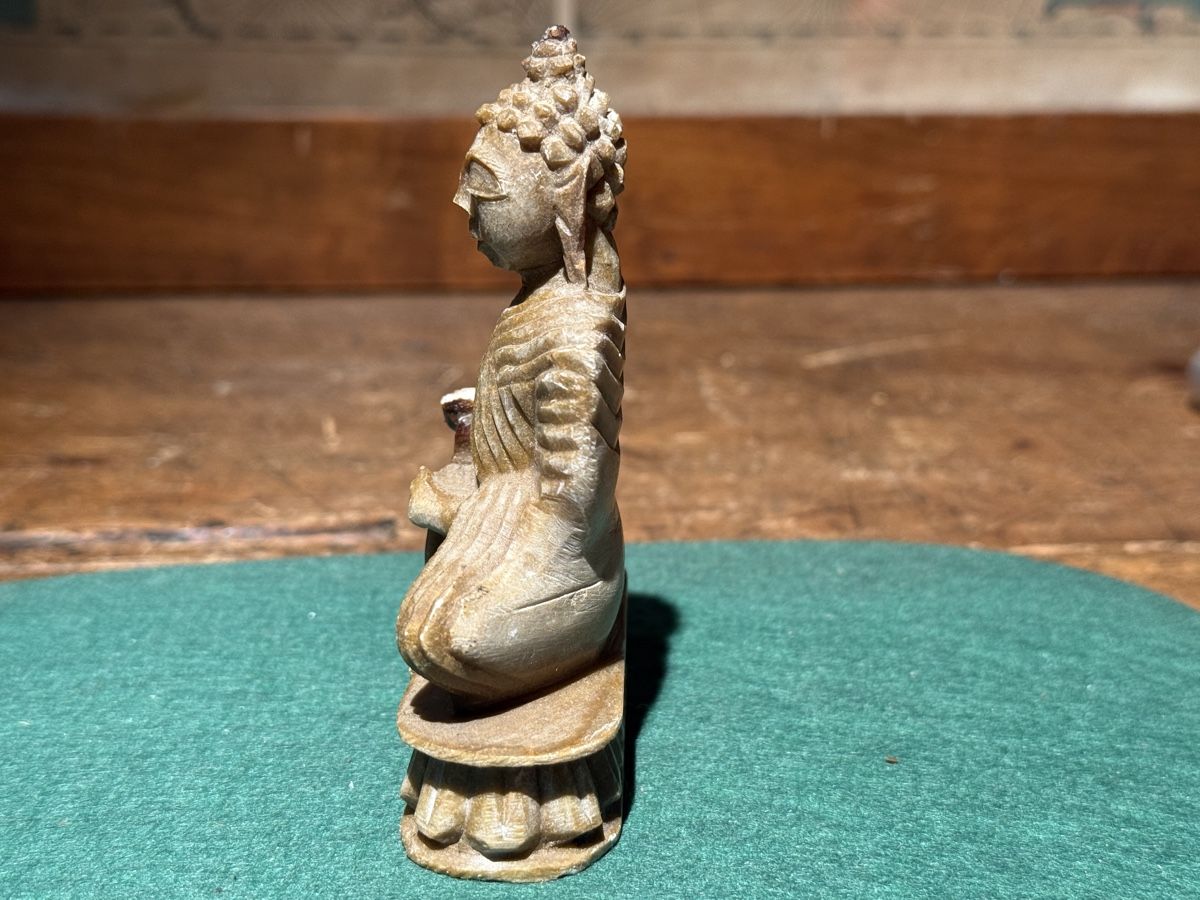 Sculture & Statue: Antike Buddha Figur aus Speckstein... – Difettoso da schaffhausen venduto da VintAntik_1980 5