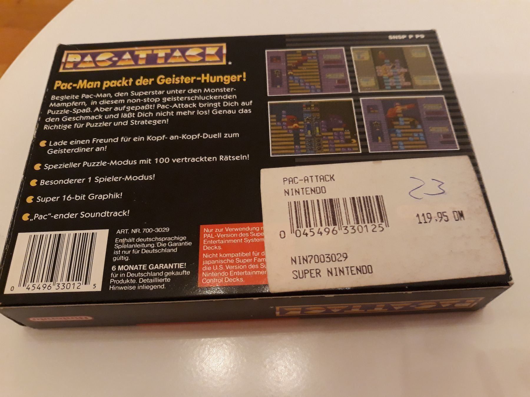 Giochi: Pac Attack Super Nintendo SNES OVP – Usato da Aarau venduto da Kaesekuchen2000 4
