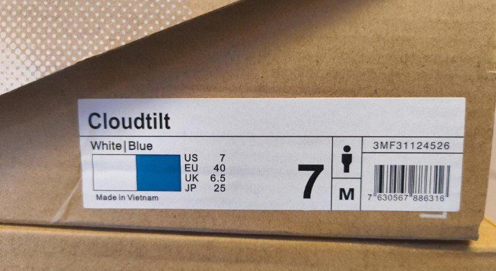 On Scarpe da uomo: ON Cloudtilt  Weiss/Blau EU 40 Grösse 7 – Nuovo e nell'imballaggio originale da Uitikon Waldegg venduto da PJLS1 4