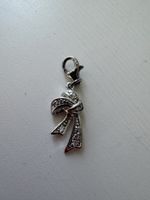 Charm Anhänger Schleife Zirkonia Silber neu