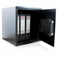 BITUXX Elektronischer Wandtresor Schwarz