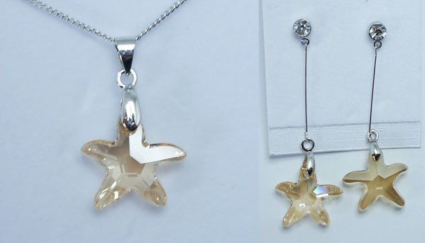 Ketten: Set mit Swarovski-Elements, Seestern – Neu und originalverpackt aus Bottenwil von anh_5brz