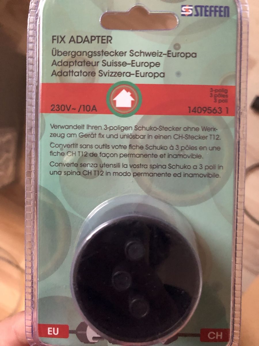 Laufwerke & Adapter: Fixadapter CH-EU Stecker Reiseadapter neu – Neu (gemäss Beschreibung) aus Ebikon von Stoeckhe