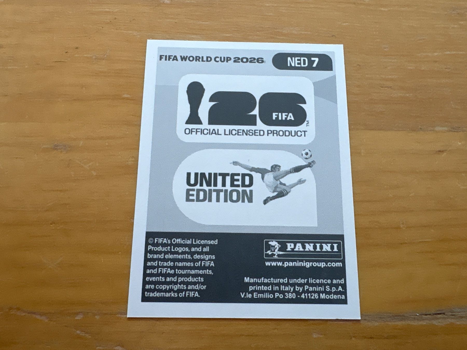 Panini Carte collezionabili: Panini 2026 NED 7 – Nuovo (secondo la descrizione) da Elsau venduto da Cerry81 1