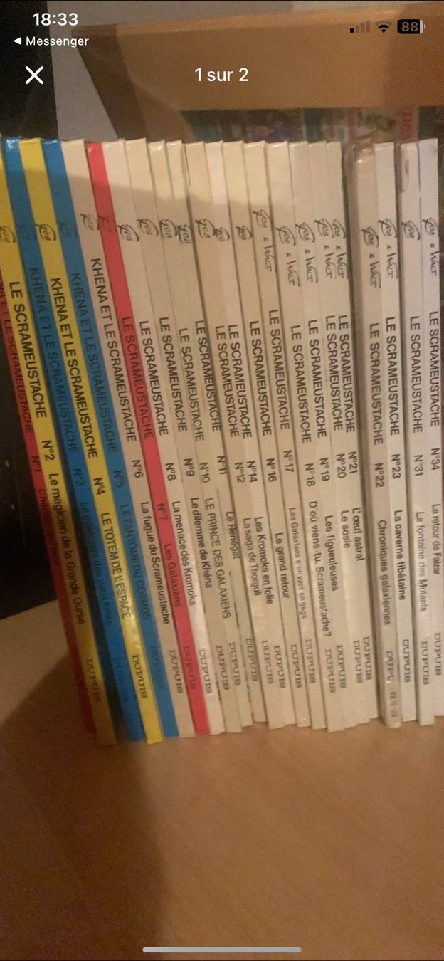 Comics: BD scrameustaches: 1-23 ainsi que 31 et 34 – Gebraucht aus Rochefort von runeii