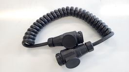 Spiralkabel  Verlängerungskabel Anhänger 13-pol. PVC-Stecker