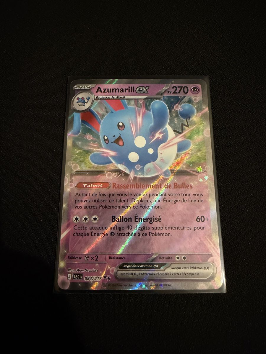 Pokémon Sammelbilder & Trading cards: Carte Pokémon Azumarill EX 084/217  – Neu (gemäss Beschreibung) aus Meyrin von nun_9pxr