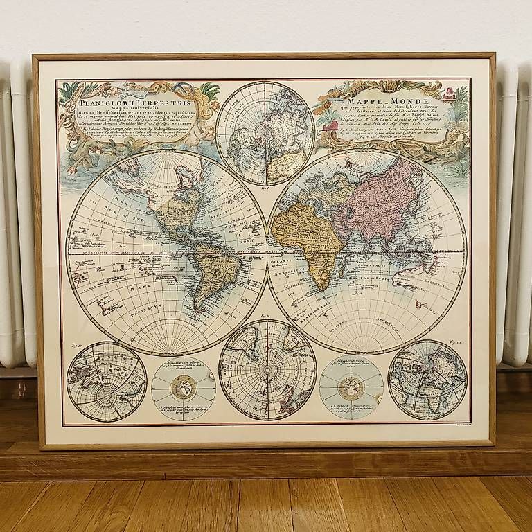 Posters & Illustrations: Affiche mappe-monde d'époque  – D'occasion à Genève par jchrmnhnr