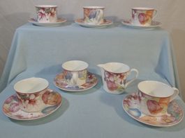 Villeroy & Boch Gallo Design Corolla 6 Kaffee-Ta.&1 Rahmkrug
