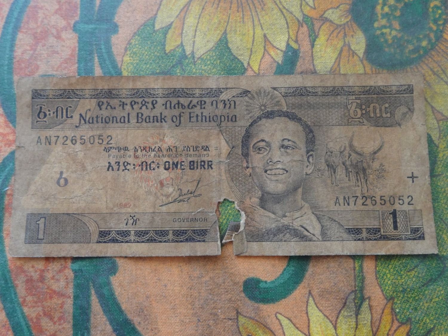 Banconote: ETHIOPIE  1  Birr  Billet – Usato da Romanel-sur-Lausanne venduto da Swift13