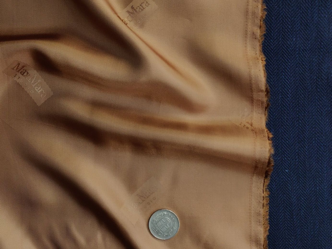 Stoffe: Futter Stoff Viskose Acetat 1.5x1.4m Max Mara Jacquard – Neu (gemäss Beschreibung) aus Lufingen von Voyager7 4