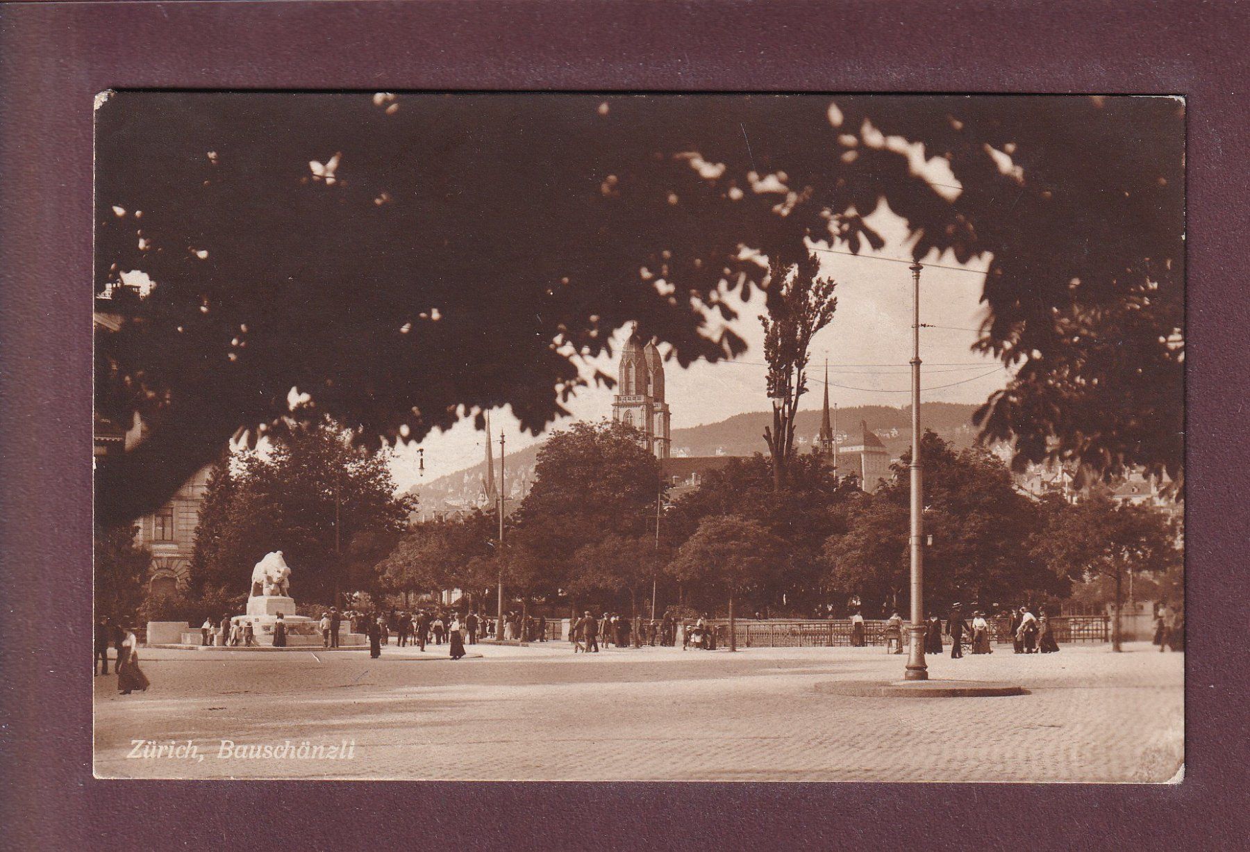 Cartes postales: ZÜRICH - Bauschänzli - 1923 – D'occasion à Pully par nicecards