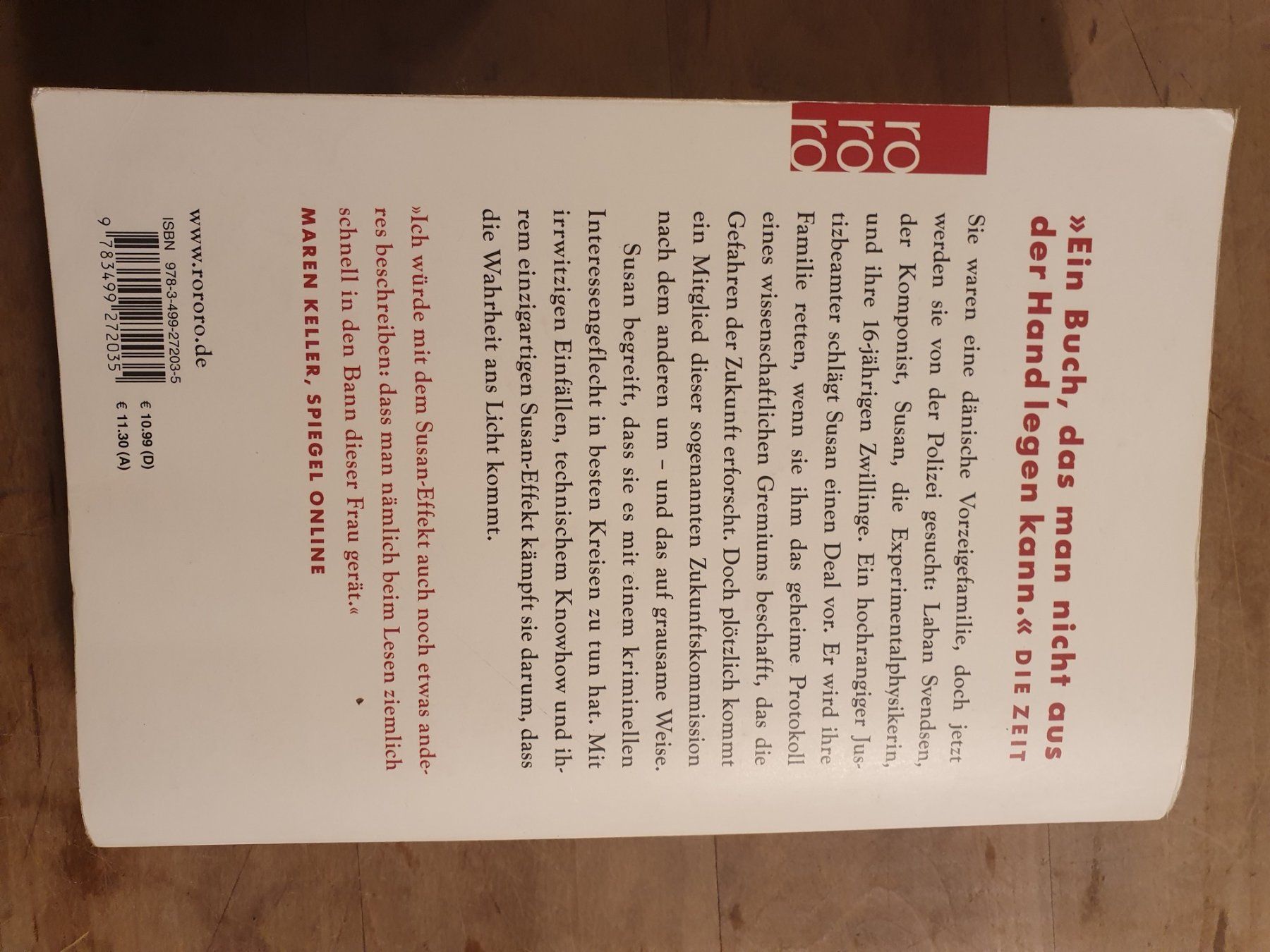 Libri: Der Susaneffekt Peter Hoeg RoRoRo – Usato da Zürich venduto da loosebone 1