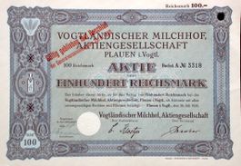 Vogtländischer Milchhof AG, Plauen - 1928