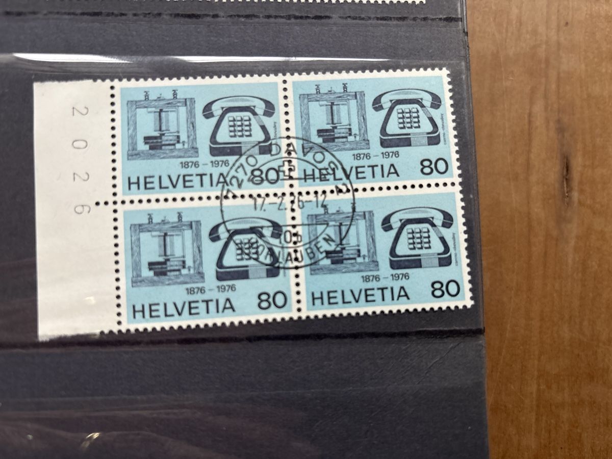 Tutti i francobolli: Briefmarken Schweiz 4er Block – Nuovo (secondo la descrizione) da Stachen venduto da miggi2000