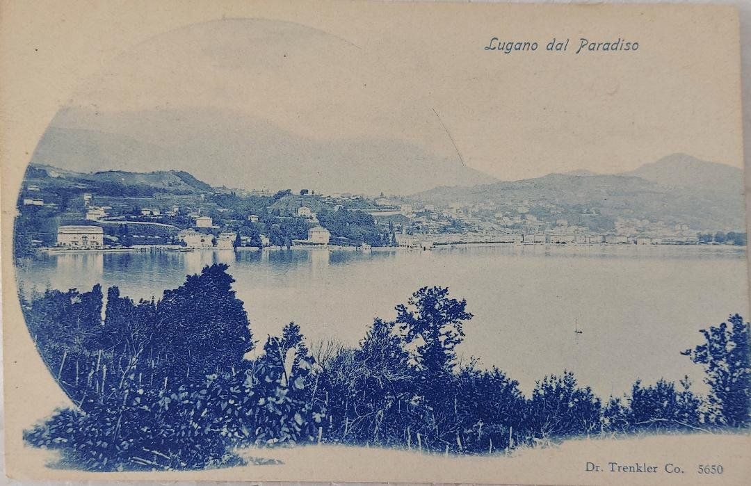 Ansichtskarten: LUGANO dal Paradiso – Gebraucht aus Delémont von Domdom1