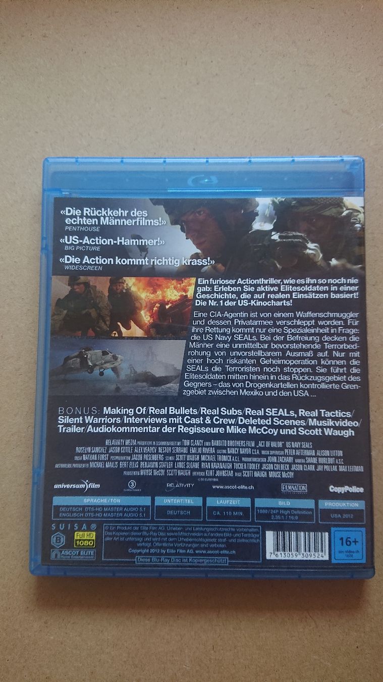 Alle DVDs: Act of Valor Blu-ray  – Gebraucht aus Chur von FreakofRarity 1