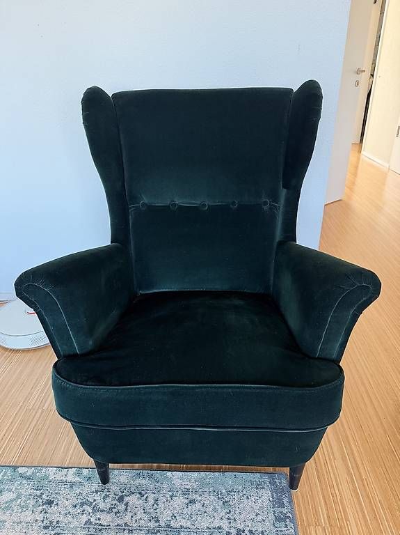 Ikea Fauteuils: IKEA STRANDMON Ohrensessel + Hocker – D'occasion à Glattpark(Opfikon) par heto1 1