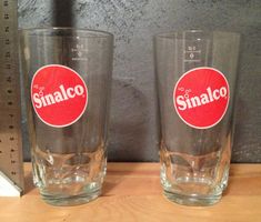 vintage verre sinalco / alte sinalco gläser