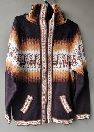 wunderschöne Alpaka Jacke Gr. M, Schwarz, NEU!!!