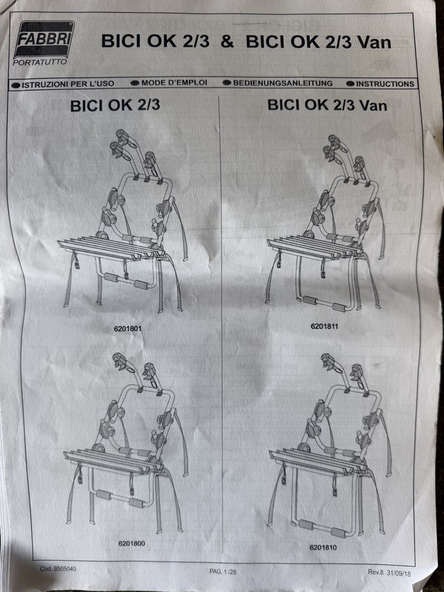 Supporti per biciclette: Fahrradträger Fabbri – Nuovo (secondo la descrizione) da Luzern venduto da bettybossi10 3