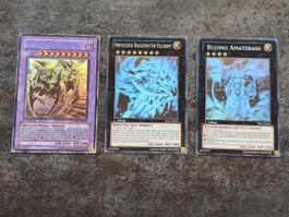 Yu-Gi-Oh - 3 x Ghost Rare Karten - alles 1. Auflagen
