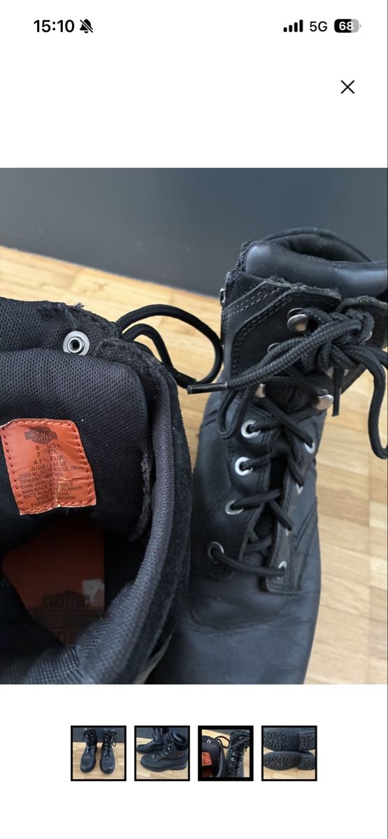Harley-Davidson Scarpe da donna: Harley Davidson bike boots  – Usato da Neuchâtel venduto da msu_8sxj 2