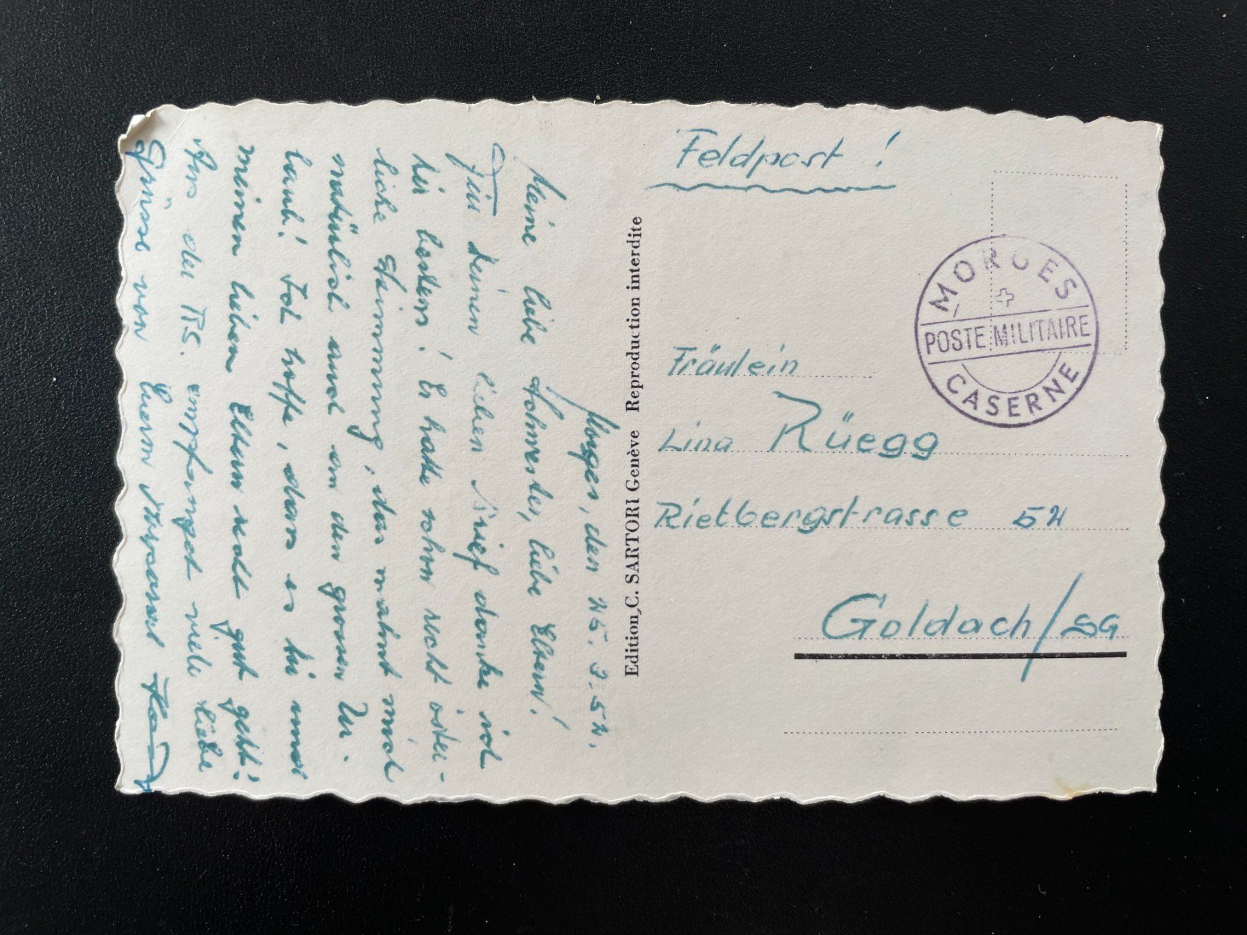Cartoline postali: AK GE Genève, vue générale – Usato da Thal venduto da Danny82 1