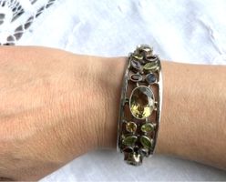 Armspange Silber mit Edelsteinen