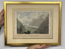 Vue Generale du Klönthal, Glarus, Stich, Klöntal