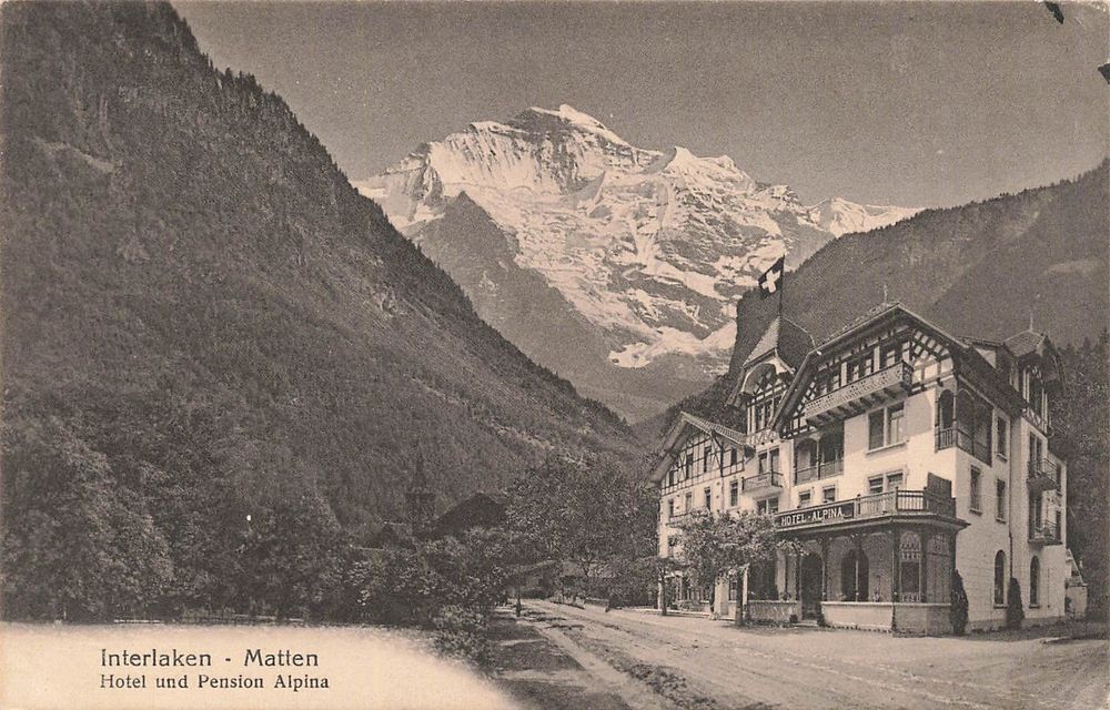 Interlaken Matten (BE) Hotel und Pension Alpina mit Jungfrau (Usato) a ...