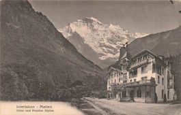 Interlaken Matten (BE) Hotel und Pension Alpina mit Jungfrau