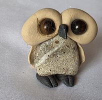 Eule Figur Naturstein Handgemacht sie Foto wunder schön