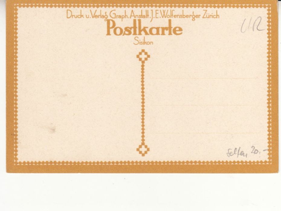 Cartoline postali: Sisikon ca. 1915, Wolfensberger-Karte – Usato da Bürglen TG venduto da StampGraf 1