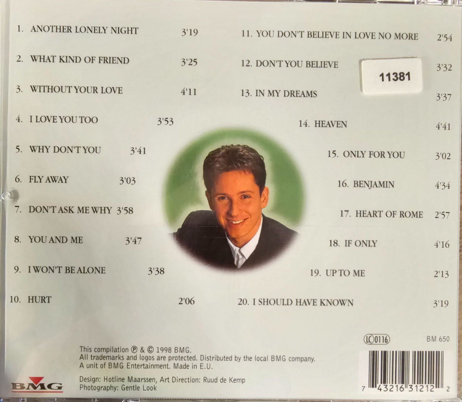 CD: Helmut Lotti – Romantic – Usato da Wahlen b. Laufen venduto da Cg10 1