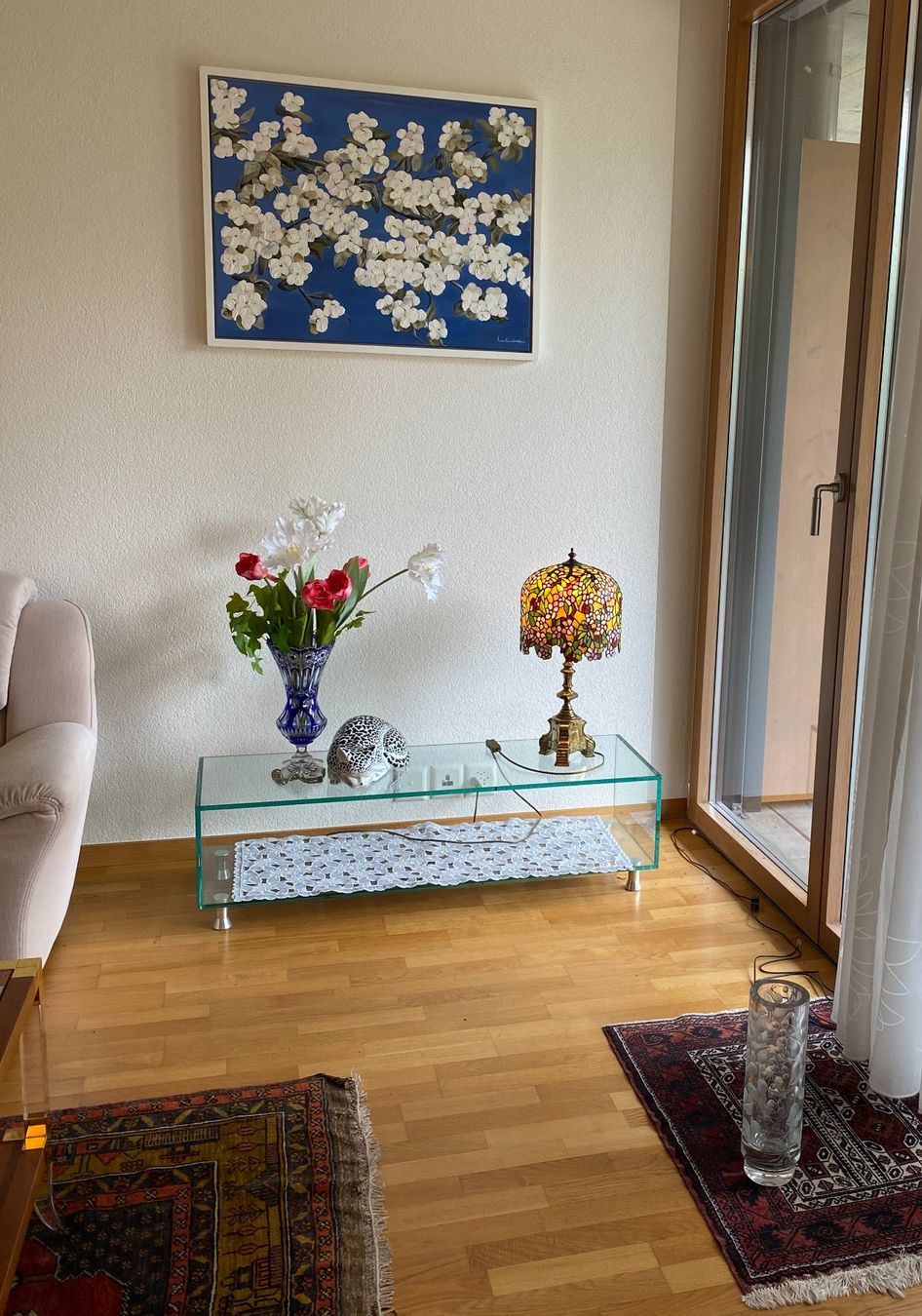 Lampen: Stehlampe mit Messingfuss und Tiffanyschirm – Gebraucht aus Brügg BE von saphyrus24 5