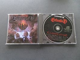 ENTOMBED Clandestine 1991 Death Metal First Press CD Look!