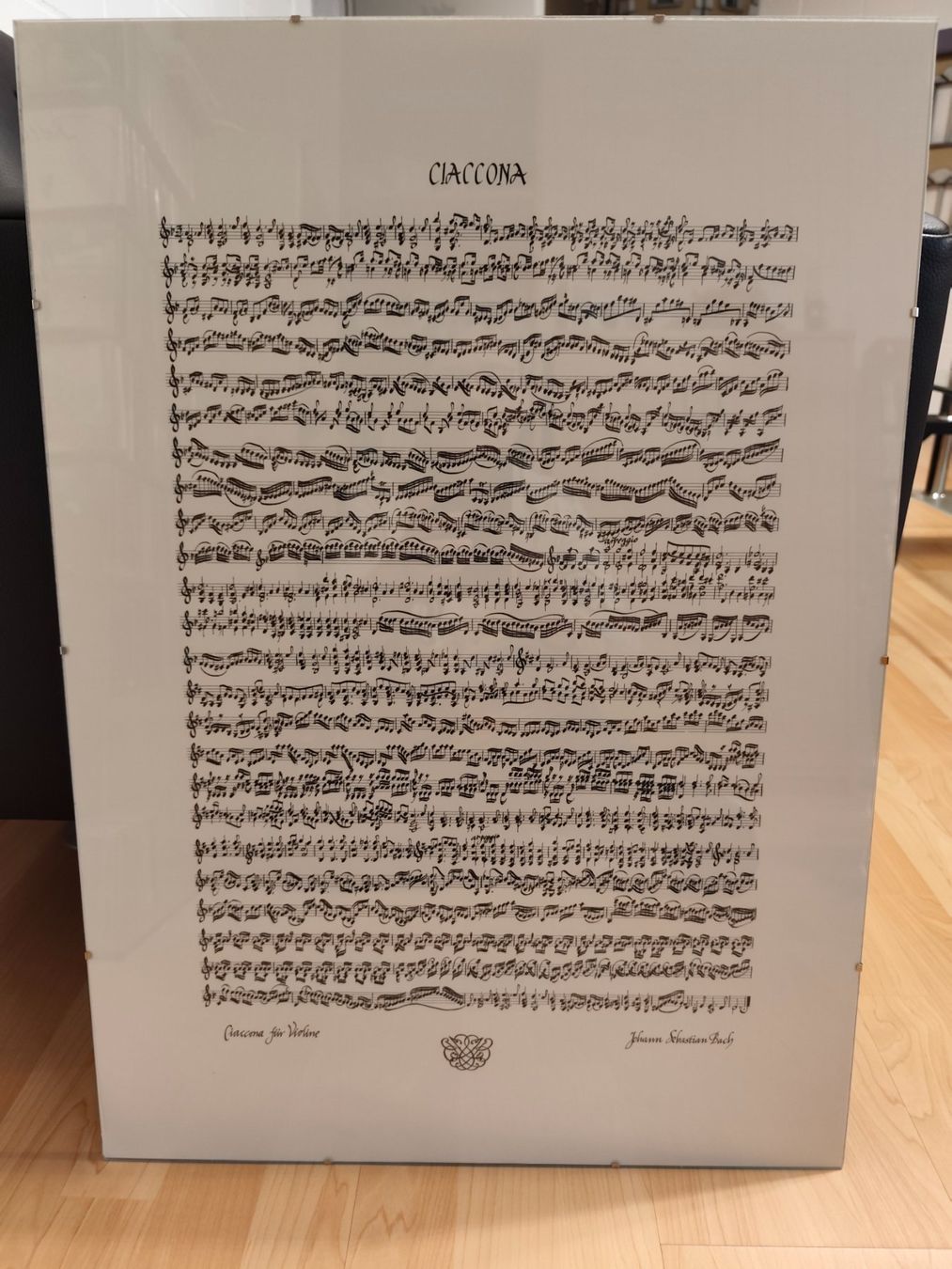 Foto & Immagini: Bach Ciaconna Notenblatt gerahmt – Usato da Eschenbach LU venduto da Orchi