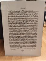 Bach Ciaconna Notenblatt gerahmt