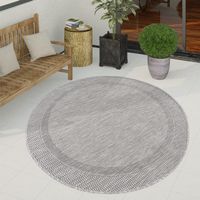 In & - Outdoor Teppich rund NEU Wohnzimmer Balkon Garten