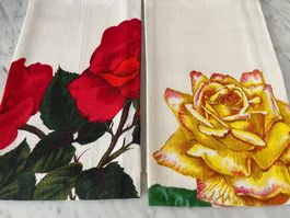 2 Geschirrtücher  Rosen Lotte Günthart