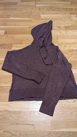 Vero Moda Strick-Kaputzenpullover, Grösse S, Altrosa