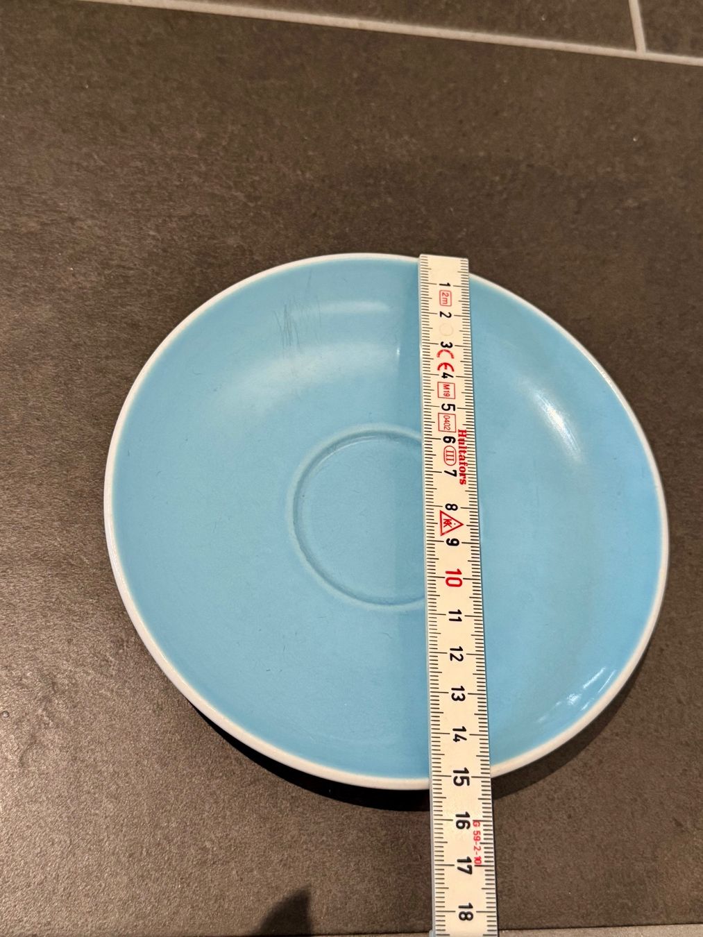Rössler Teller: Rössler Unterteller Tasse blau hellblau alt vintage – Gebraucht aus Rothrist von Fondgruebe 3