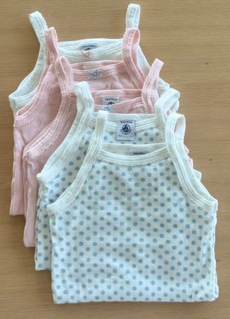 Petit Bateau Bundle mit 5 Träger-Bodies (4 Jahre / 104 cm)
