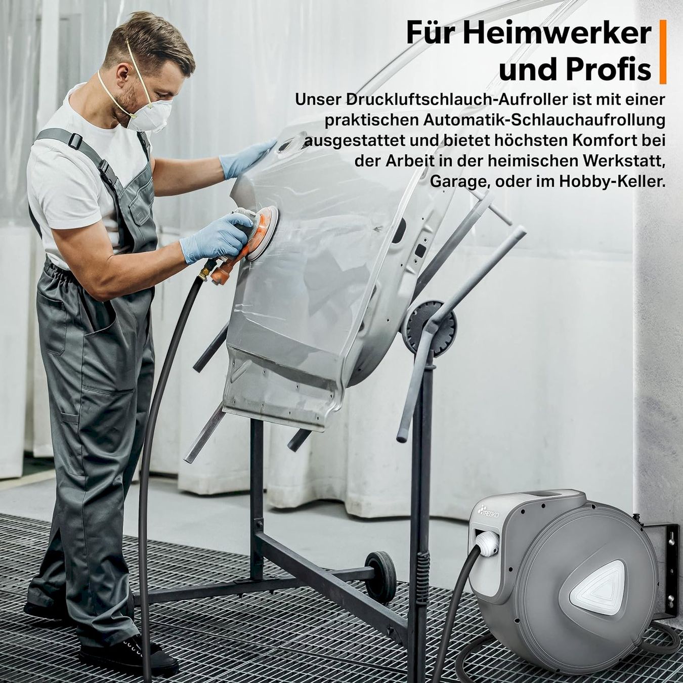 Tutti gli attrezzi: Druckluftschlauch Auto-Aufroller 30 m – Nuovo e nell'imballaggio originale da Bottighofen venduto da zaap 5